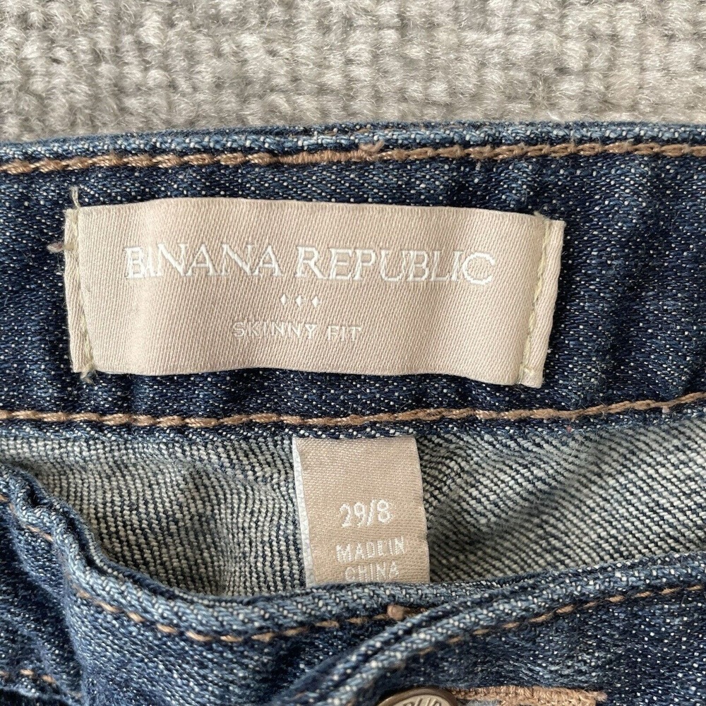 Banana Republic Jeans Womens 29/8 Cropped Rolled Cuff Casual Denim Capri Pants - Picture 4 of 11